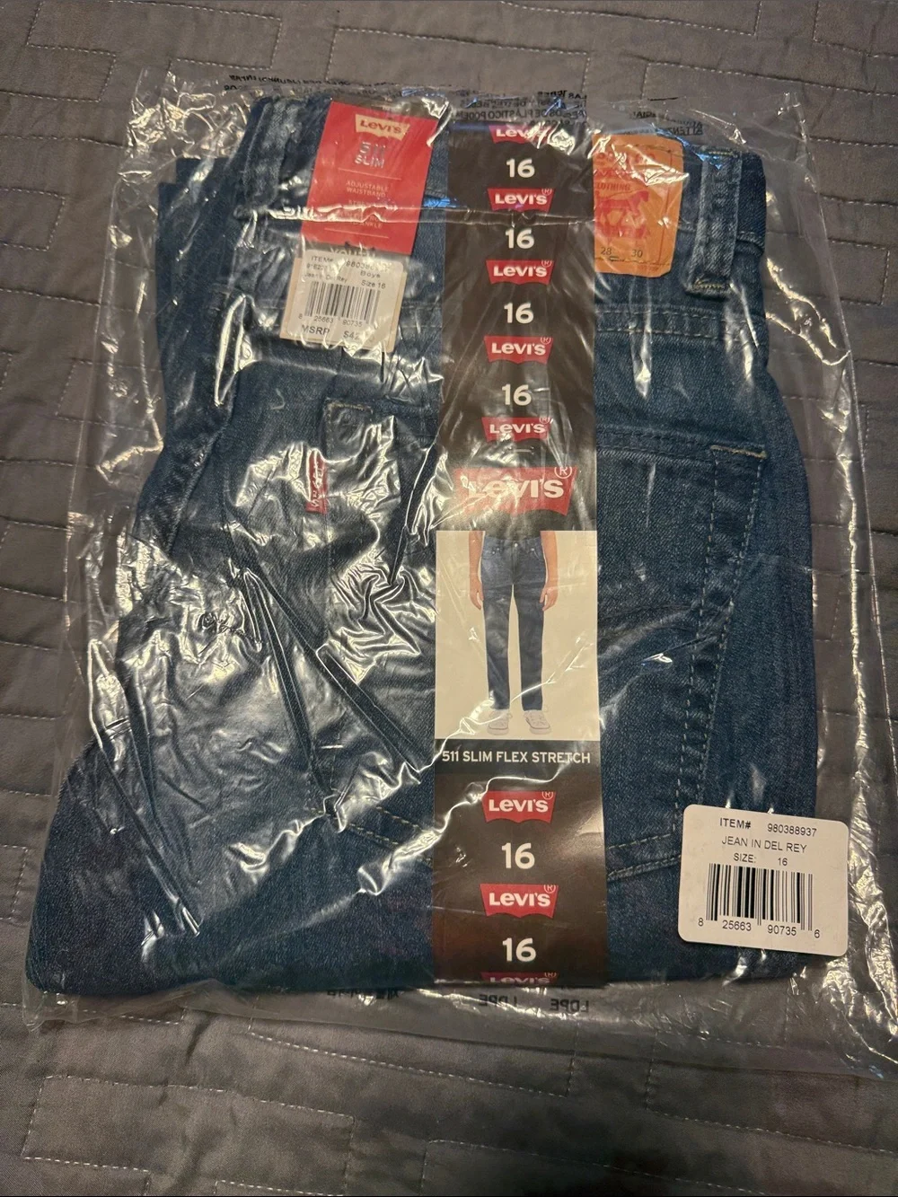 Levi's Kids Slim Jeans in Indigo Blue